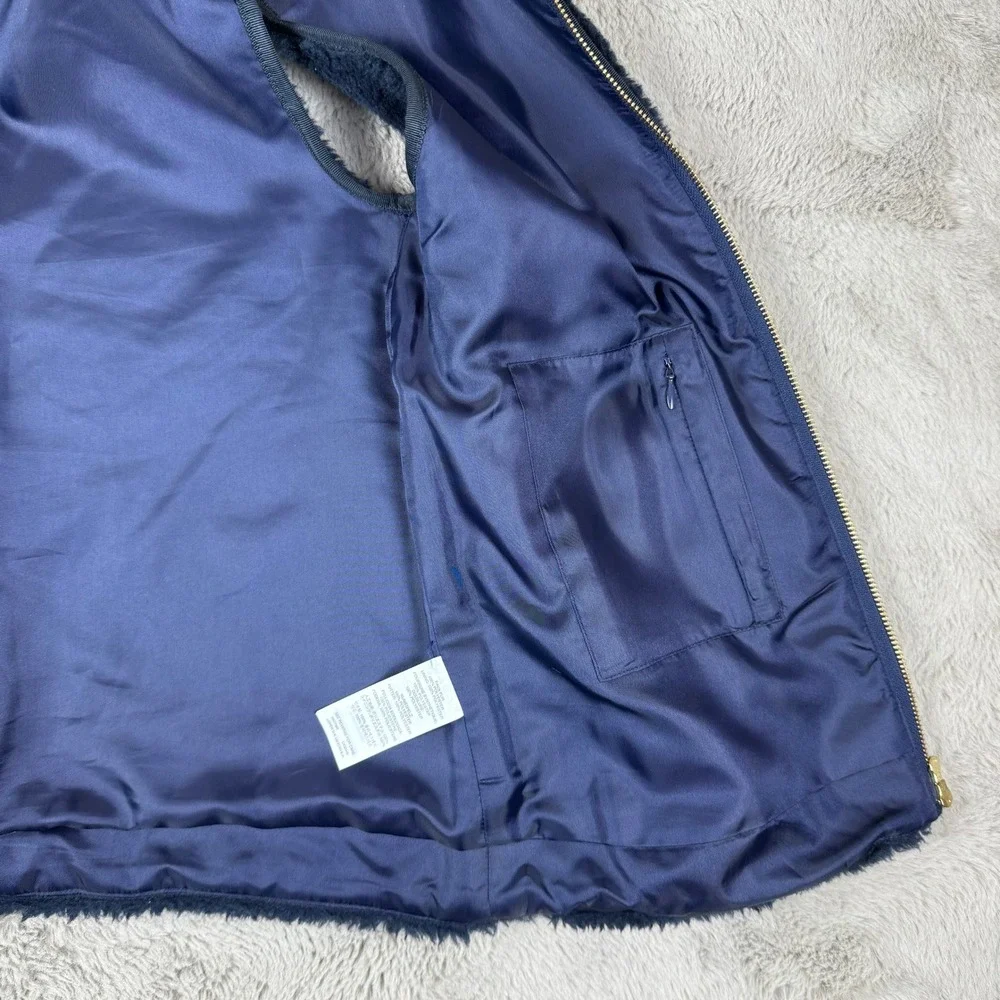 J.‎ Crew Fleece Vest Full Zip Pockets Cozy Warm Layering XS MSRP $138